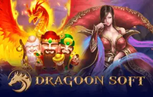 โลโก้ค่ายเกมสล็อต dragoon soft บน COLA555