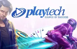 โลโก้ค่ายเกมสล็อต playtech บน COLA555